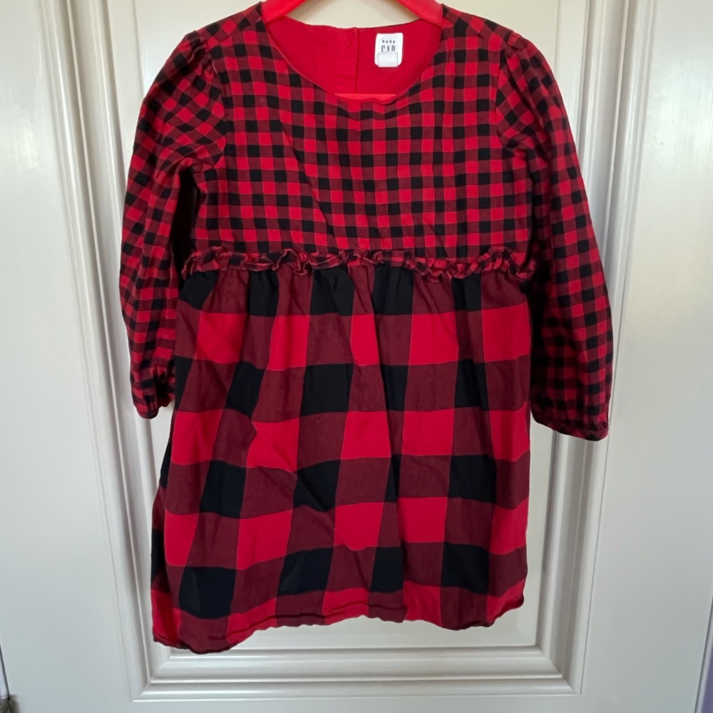 The Gap red checkered dress. Size 4 years old. Great holiday dress